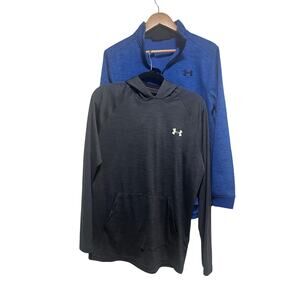 Under Armour fleece and hooded shirt bundle